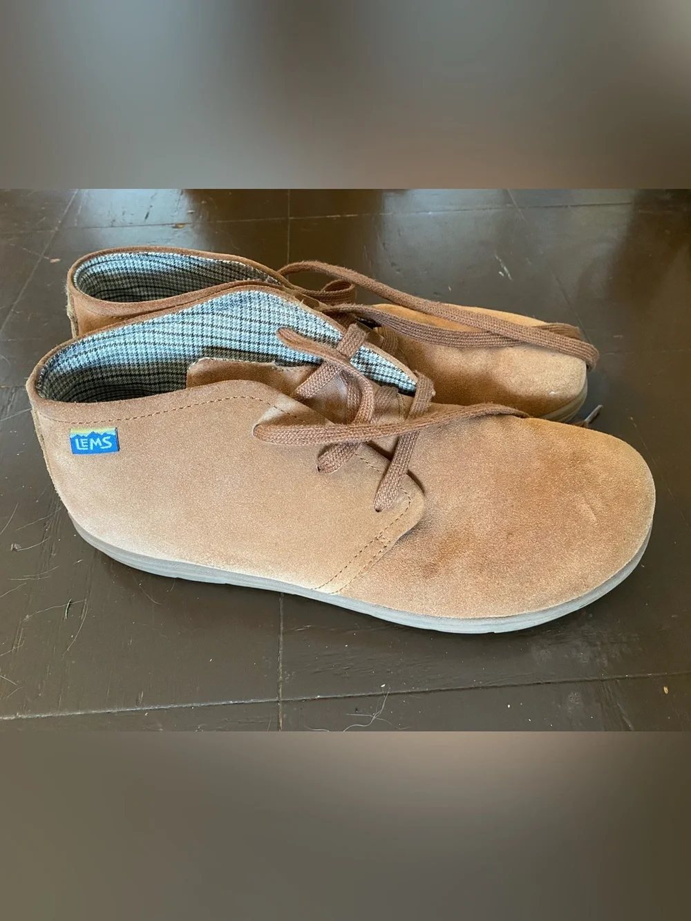 Lems Barefoot Tan Suede Chukka Boots Men’s 13